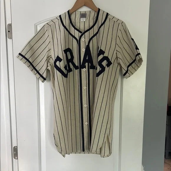 Mitchell & Ness Homestead Grays #20 Pinstripe Baseball Jersey - Picture 5 of 5